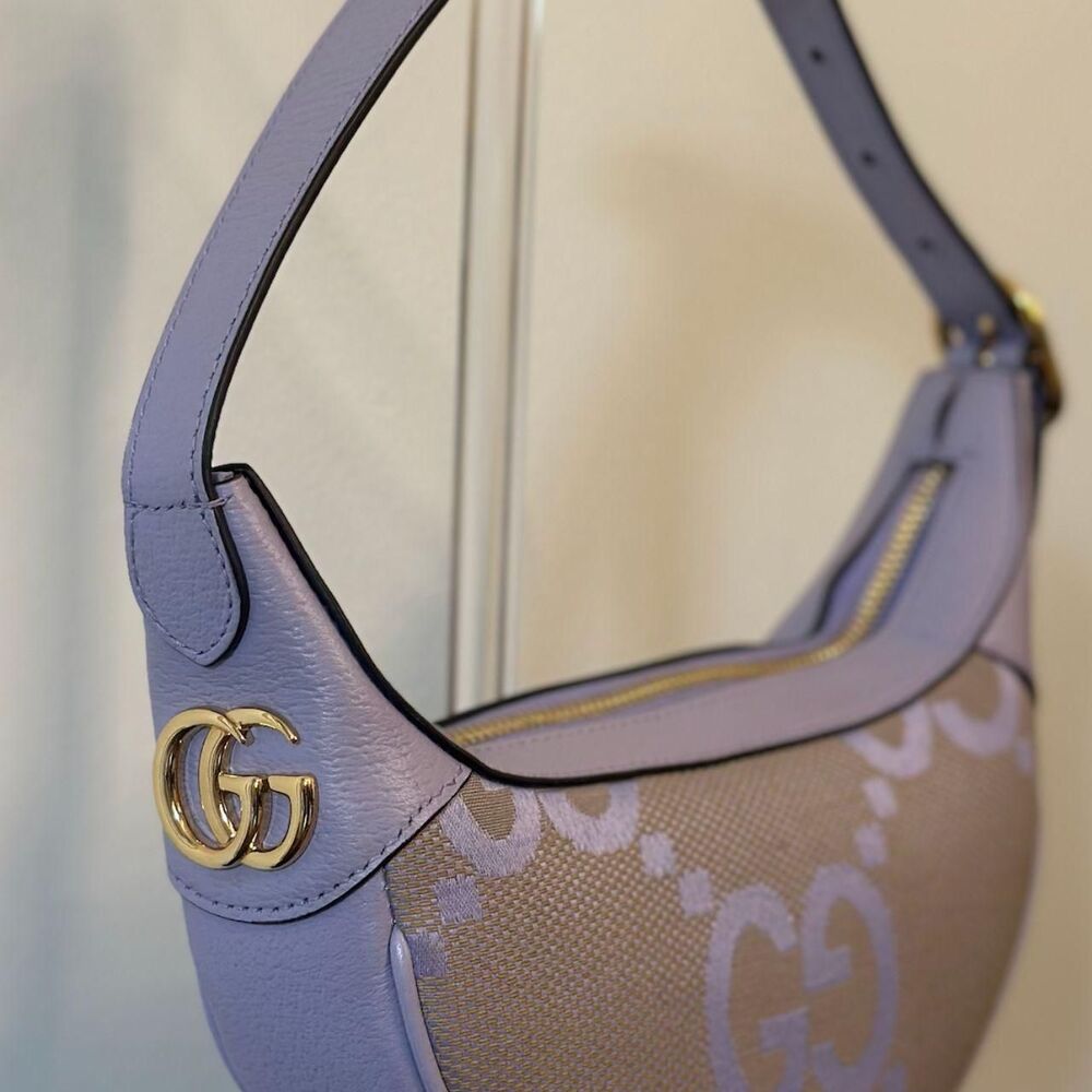Gucci Women's Grey and Purple Bag